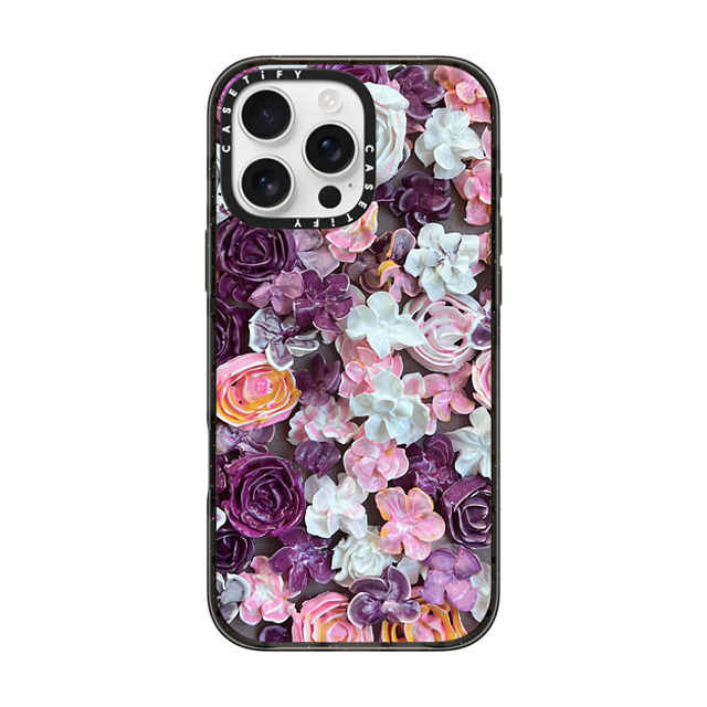 Ann Upton Art x CASETiFY iPhone 16 Pro Max ケース ブラック インパクトケース In Bloom by Ann Upton Art