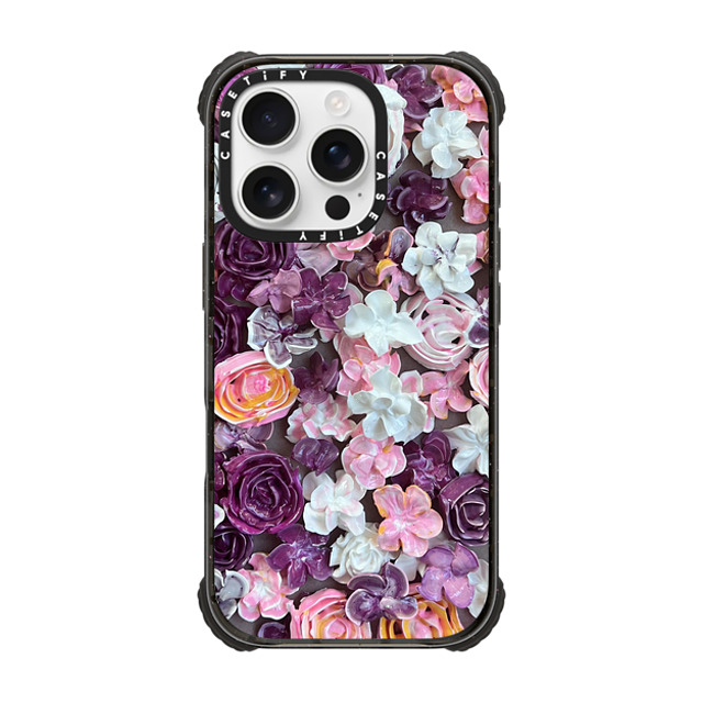 Ann Upton Art x CASETiFY iPhone 16 Pro Case Black ウルトラ インパクトケース MagSafe 対応 In Bloom by Ann Upton Art Ann Upton Art x CASETiFY iPhone 16 Pro Case Black ウルトラ インパクトケース MagSafe 対応 In Bloom by Ann Upton Art