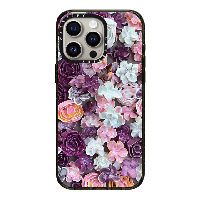 Ann Upton Art x CASETiFY iPhone 15 Pro Max ケース ブラック インパクトケース In Bloom by Ann Upton Art