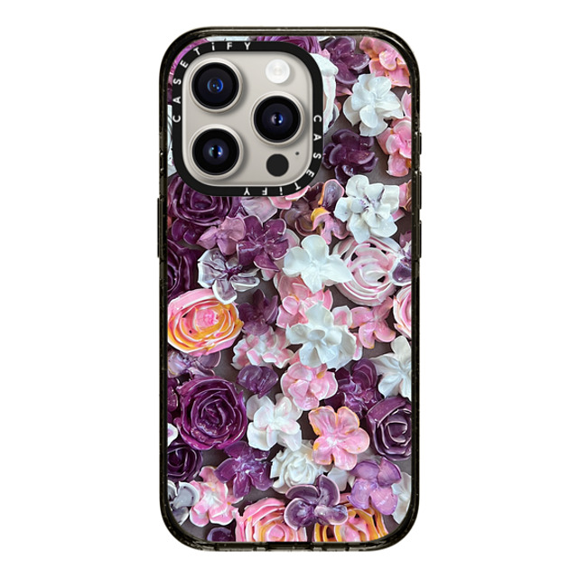 Ann Upton Art x CASETiFY iPhone 15 Pro ケース ブラック インパクトケース In Bloom by Ann Upton Art