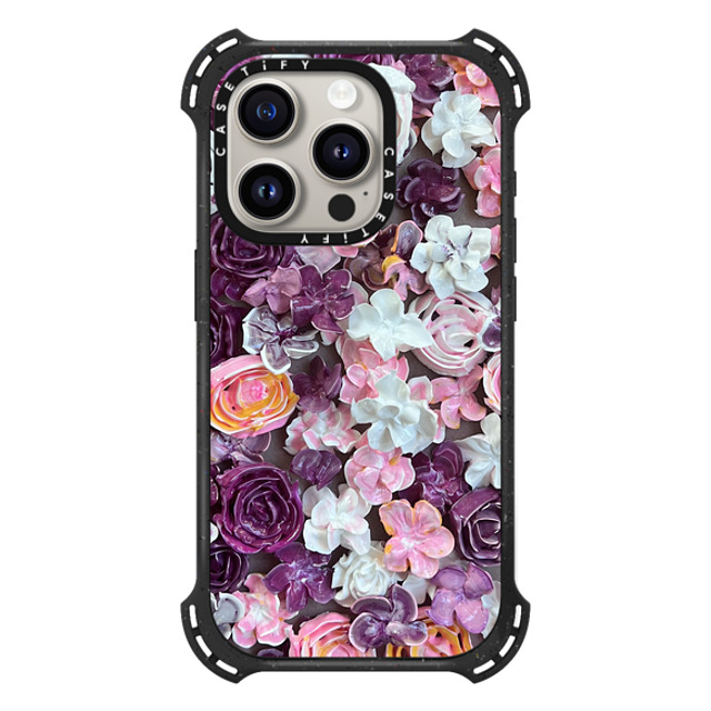 Ann Upton Art x CASETiFY iPhone 15 Pro Case Floral,Nature Triple Black バウンスケース In Bloom by Ann Upton Art Mother's Day Ann Upton Art x CASETiFY iPhone 15 Pro Case Floral,Nature Triple Black バウンスケース In Bloom by Ann Upton Art Mother's Day
