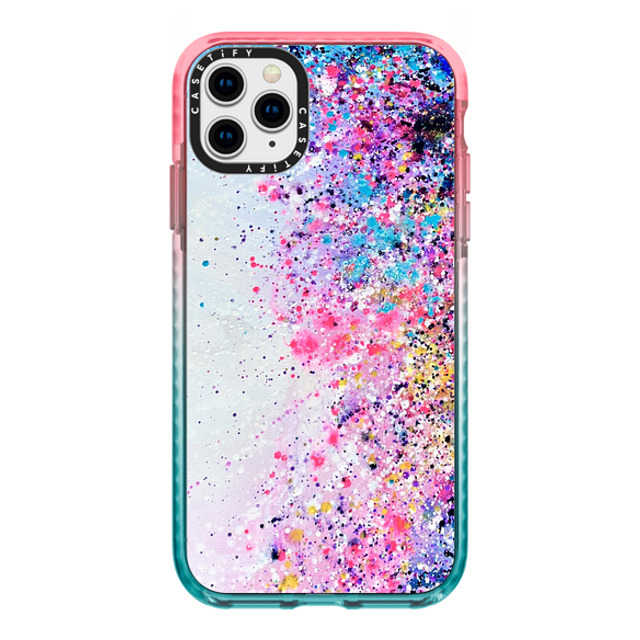 Ann Upton Art x CASETiFY iPhone 11 Pro Max ケース Pink/Blue インパクトケース Confetti Sprinkles