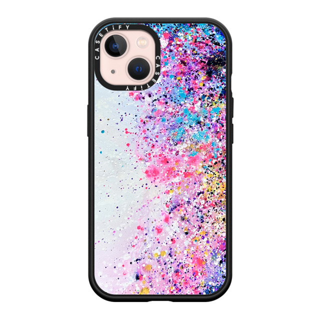 Ann Upton Art x CASETiFY iPhone 13 ケース マットブラック インパクトケース MagSafe対応 Confetti Sprinkles