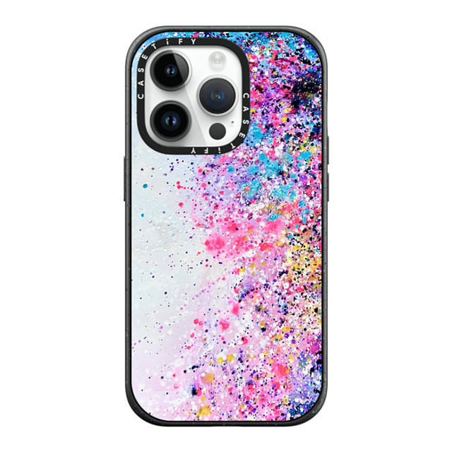 Ann Upton Art x CASETiFY iPhone 14 Pro ケース マットブラック インパクトケース MagSafe対応 Confetti Sprinkles