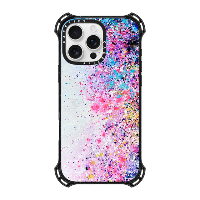 Ann Upton Art x CASETiFY iPhone 16 Pro Max ケース ブラック バウンスケース Confetti Sprinkles