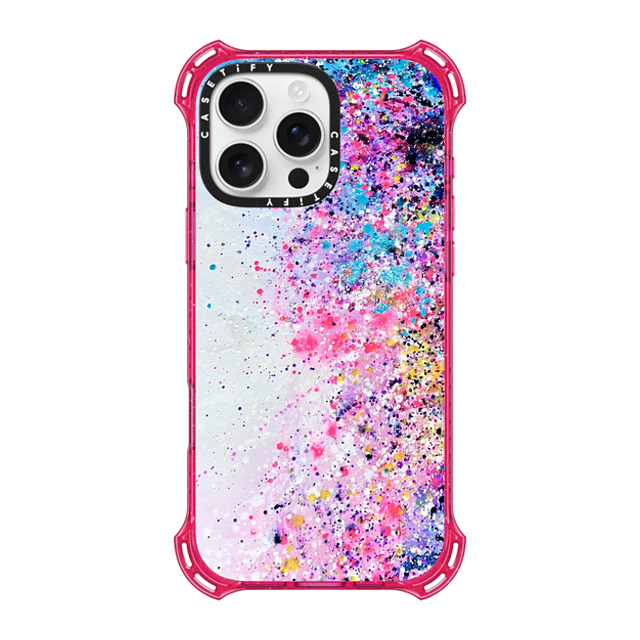 Ann Upton Art x CASETiFY iPhone 16 Pro Max ケース プリムローズ ピンク バウンスケース Confetti Sprinkles