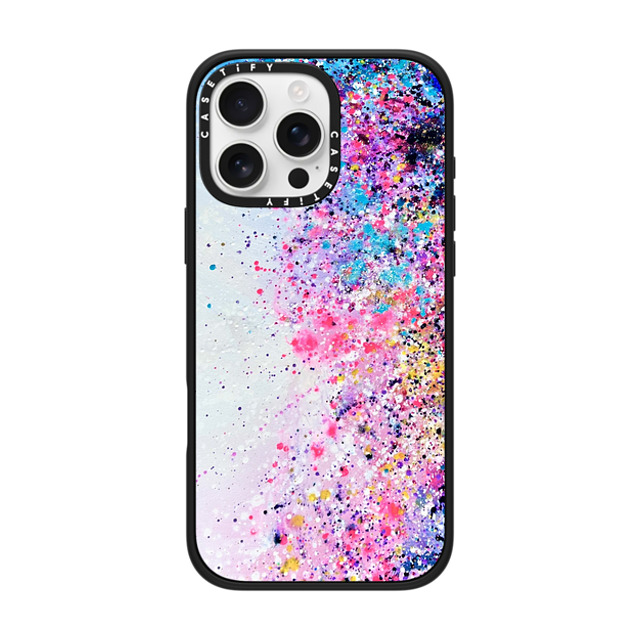 Ann Upton Art x CASETiFY iPhone 16 Pro Max ケース マットブラック インパクトケース MagSafe対応 Confetti Sprinkles