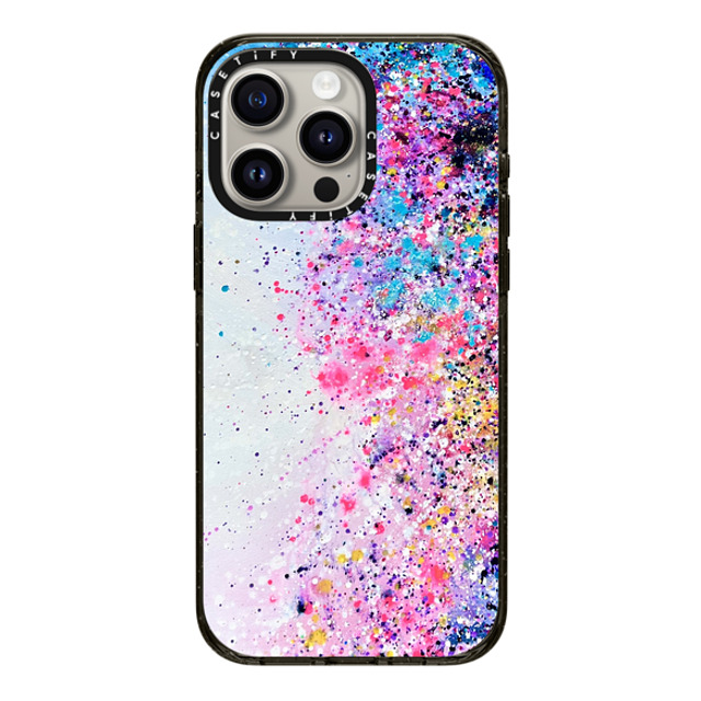 Ann Upton Art x CASETiFY iPhone 15 Pro Max ケース ブラック インパクトケース MagSafe対応 Confetti Sprinkles