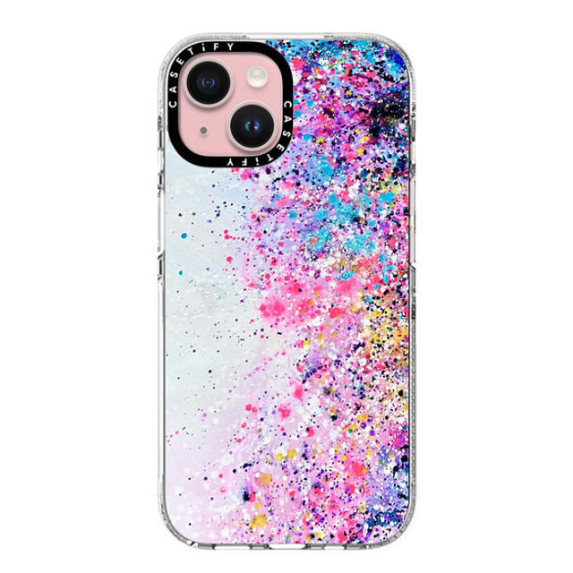 Ann Upton Art x CASETiFY iPhone 15 ケース クリア クリア ケース MagSafe対応 Confetti Sprinkles