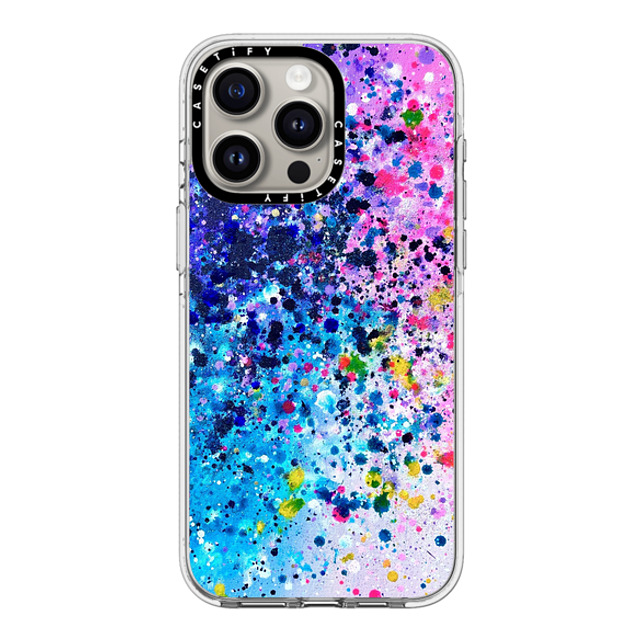 Ann Upton Art x CASETiFY iPhone 15 Pro Max ケース クリア クリア ケース MagSafe対応 Pink Confetti Pop