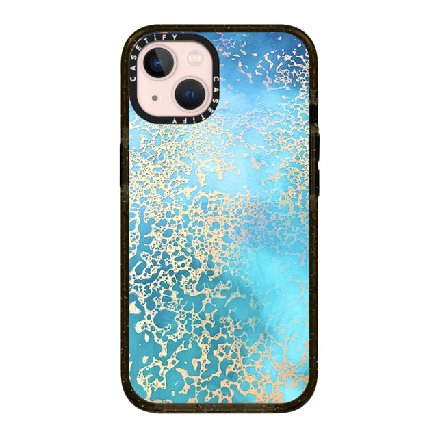 Ann Upton Art x CASETiFY iPhone 13 ケース ブラック インパクトケース Coral Coast