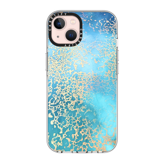 Ann Upton Art x CASETiFY iPhone 13 ケース クリア クリア ケース MagSafe対応 Coral Coast