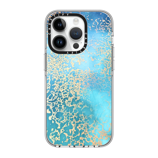 Ann Upton Art x CASETiFY iPhone 14 Pro ケース クリア クリア ケース MagSafe対応 Coral Coast