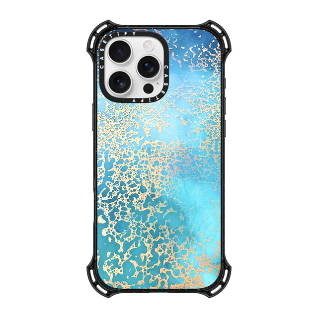 Ann Upton Art x CASETiFY iPhone 16 Pro Max ケース ブラック バウンスケース Coral Coast