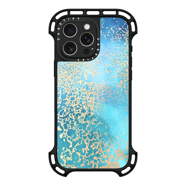 Ann Upton Art x CASETiFY iPhone 16 Pro Max ケース ブラック ウルトラ バウンスケース MagSafe対応 Coral Coast