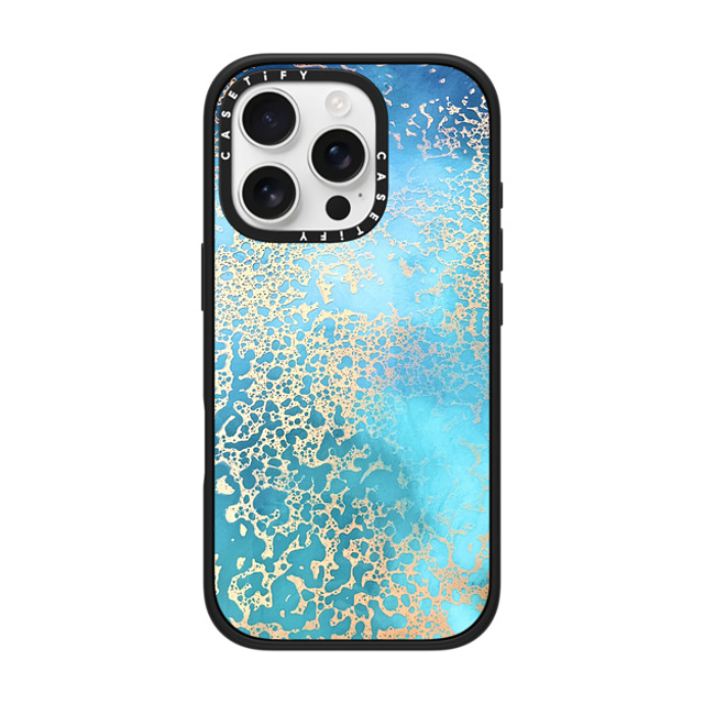 Ann Upton Art x CASETiFY iPhone 16 Pro ケース マットブラック インパクトケース Coral Coast