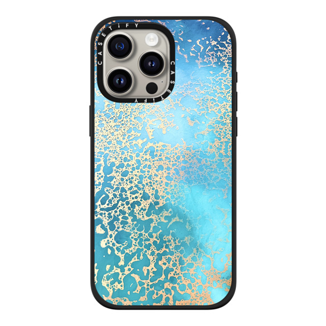 Ann Upton Art x CASETiFY iPhone 15 Pro Max ケース マットブラック インパクトケース MagSafe対応 Coral Coast