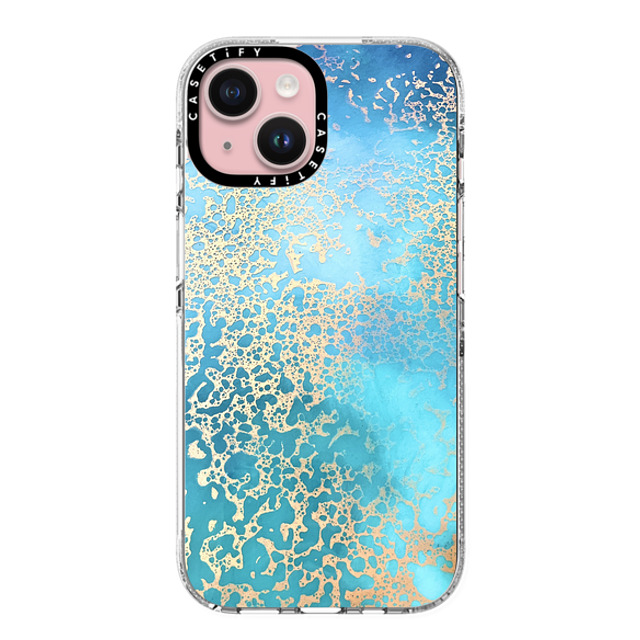 Ann Upton Art x CASETiFY iPhone 15 ケース クリア クリア ケース MagSafe対応 Coral Coast