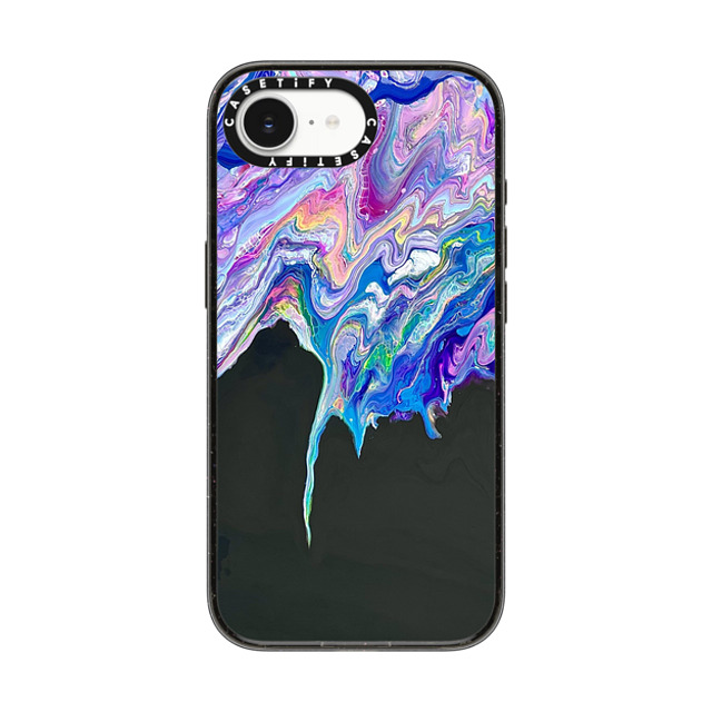 Ann Upton Art x CASETiFY iPhone 16e ケース Nature,Geometric ブラック インパクトケース MagSafe対応 Neon Drip by Ann Upton Art Back to School Ann Upton Art x CASETiFY iPhone 16e ケース Nature,Geometric ブラック インパクトケース MagSafe対応 Neon Drip by Ann Upton Art Back to School