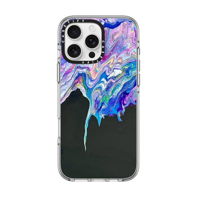 Ann Upton Art x CASETiFY iPhone 16 Pro Max ケース Nature,Geometric クリア クリア ケース MagSafe対応 Neon Drip by Ann Upton Art Father's Day Ann Upton Art x CASETiFY iPhone 16 Pro Max ケース Nature,Geometric クリア クリア ケース MagSafe対応 Neon Drip by Ann Upton Art Father's Day