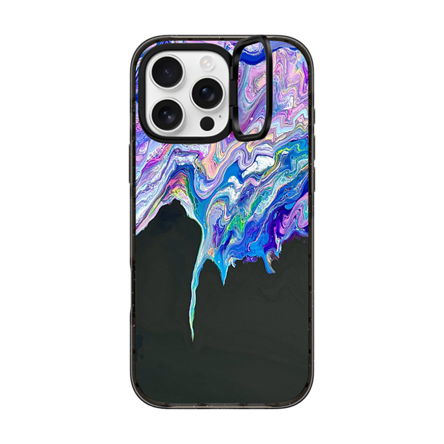 Ann Upton Art x CASETiFY iPhone 16 Pro Max ケース Nature,Geometric ブラック インパクトリングスタンドケース MagSafe対応 Neon Drip by Ann Upton Art Father's Day Ann Upton Art x CASETiFY iPhone 16 Pro Max ケース Nature,Geometric ブラック インパクトリングスタンドケース MagSafe対応 Neon Drip by Ann Upton Art Father's Day