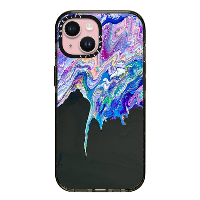 Ann Upton Art x CASETiFY iPhone 15 ケース Nature,Geometric ブラック インパクトケース MagSafe対応 Neon Drip by Ann Upton Art Father's Day Ann Upton Art x CASETiFY iPhone 15 ケース Nature,Geometric ブラック インパクトケース MagSafe対応 Neon Drip by Ann Upton Art Father's Day