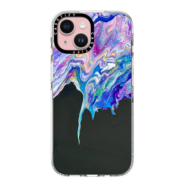 Ann Upton Art x CASETiFY iPhone 15 ケース Nature,Geometric クリア クリア ケース MagSafe対応 Neon Drip by Ann Upton Art Father's Day Ann Upton Art x CASETiFY iPhone 15 ケース Nature,Geometric クリア クリア ケース MagSafe対応 Neon Drip by Ann Upton Art Father's Day