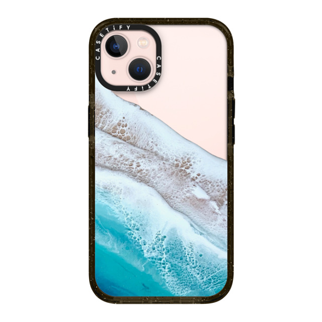 Ann Upton Art x CASETiFY iPhone 13 ケース ブラック インパクトケース Bahama Beach Transparent Iphone Case By Ann Upton