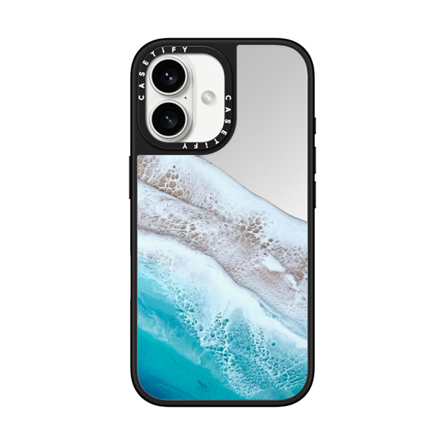 Ann Upton Art x CASETiFY iPhone 16 Case Silver on Black ミラーケース MagSafe対応 Bahama Beach Transparent Iphone Case By Ann Upton Ann Upton Art x CASETiFY iPhone 16 Case Silver on Black ミラーケース MagSafe対応 Bahama Beach Transparent Iphone Case By Ann Upton