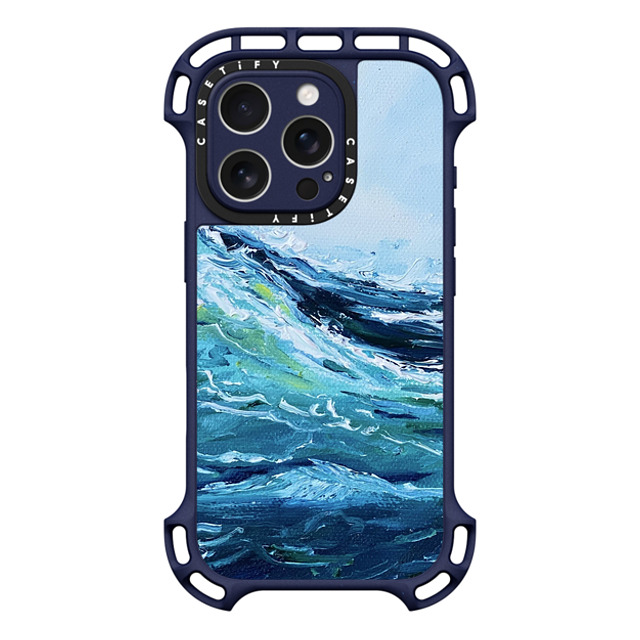 Ann Upton Art x CASETiFY iPhone 16 Pro Case インディゴ ウルトラ バウンスケース MagSafe対応 Tide Iphone Case By Ann Upton Ann Upton Art x CASETiFY iPhone 16 Pro Case インディゴ ウルトラ バウンスケース MagSafe対応 Tide Iphone Case By Ann Upton