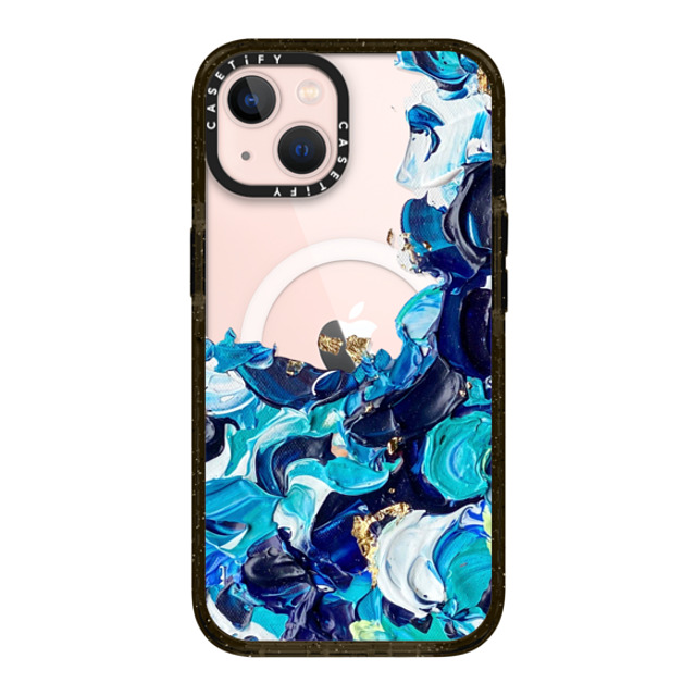 Ann Upton Art x CASETiFY iPhone 13 ケース ブラック インパクトケース MagSafe対応 Frosted Android Case by Ann Upton