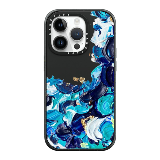 Ann Upton Art x CASETiFY iPhone 14 Pro ケース マットブラック インパクトケース MagSafe対応 Frosted Android Case by Ann Upton