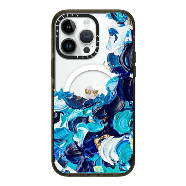 Ann Upton Art x CASETiFY iPhone 14 Pro Max ケース ブラック インパクトケース MagSafe対応 Frosted Android Case by Ann Upton