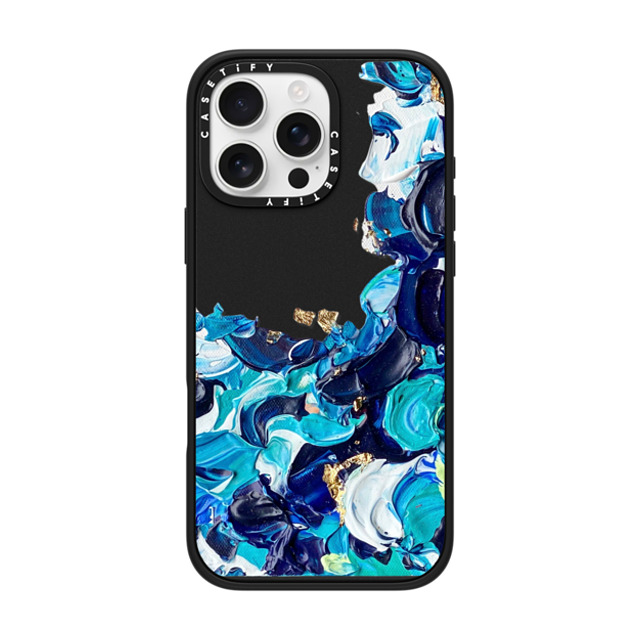 Ann Upton Art x CASETiFY iPhone 16 Pro Max ケース マットブラック インパクトケース MagSafe対応 Frosted Android Case by Ann Upton