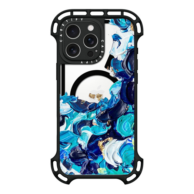 Ann Upton Art x CASETiFY iPhone 16 Pro Max ケース ブラック ウルトラ バウンスケース MagSafe対応 Frosted Android Case by Ann Upton