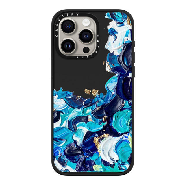 Ann Upton Art x CASETiFY iPhone 15 Pro Max ケース マットブラック インパクトケース MagSafe対応 Frosted Android Case by Ann Upton