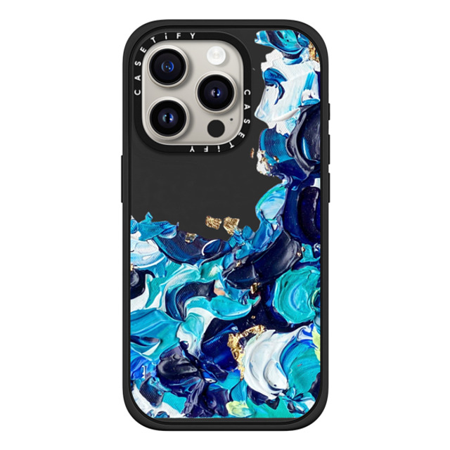 Ann Upton Art x CASETiFY iPhone 15 Pro ケース マットブラック インパクトケース MagSafe対応 Frosted Android Case by Ann Upton