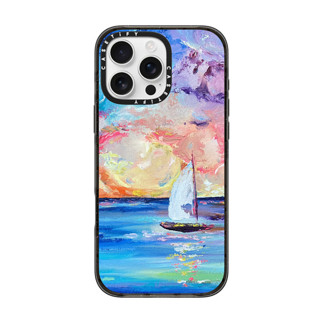 Ann Upton Art x CASETiFY iPhone 16 Pro Max Case Nature,Fine Art Black インパクトケース Sail Away Iphone Case by Ann Upton Mother's Day Ann Upton Art x CASETiFY iPhone 16 Pro Max Case Nature,Fine Art Black インパクトケース Sail Away Iphone Case by Ann Upton Mother's Day