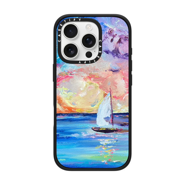 Ann Upton Art x CASETiFY iPhone 16 Pro Case Nature,Fine Art Matte Black Impact Case MagSafe Compatible Sail Away Iphone Case by Ann Upton Back to School Ann Upton Art x CASETiFY iPhone 16 Pro Case Nature,Fine Art Matte Black Impact Case MagSafe Compatible Sail Away Iphone Case by Ann Upton Back to School