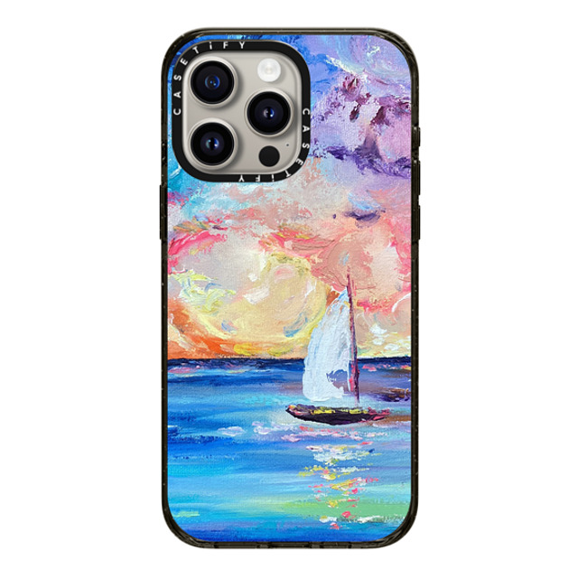 Ann Upton Art x CASETiFY iPhone 15 Pro Max Case Nature,Fine Art Black Impact Case MagSafe Compatible Sail Away Iphone Case by Ann Upton Back to School Ann Upton Art x CASETiFY iPhone 15 Pro Max Case Nature,Fine Art Black Impact Case MagSafe Compatible Sail Away Iphone Case by Ann Upton Back to School