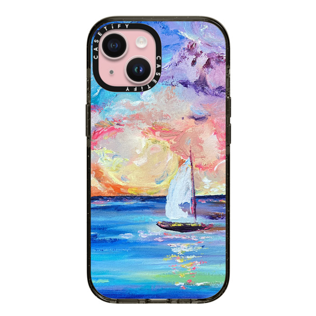 Ann Upton Art x CASETiFY iPhone 15 Case Nature,Fine Art Black Impact Case MagSafe Compatible Sail Away Iphone Case by Ann Upton Mother's Day Ann Upton Art x CASETiFY iPhone 15 Case Nature,Fine Art Black Impact Case MagSafe Compatible Sail Away Iphone Case by Ann Upton Mother's Day