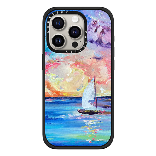 Ann Upton Art x CASETiFY iPhone 15 Pro Case Nature,Fine Art Matte Black Impact Case MagSafe Compatible Sail Away Iphone Case by Ann Upton Back to School Ann Upton Art x CASETiFY iPhone 15 Pro Case Nature,Fine Art Matte Black Impact Case MagSafe Compatible Sail Away Iphone Case by Ann Upton Back to School
