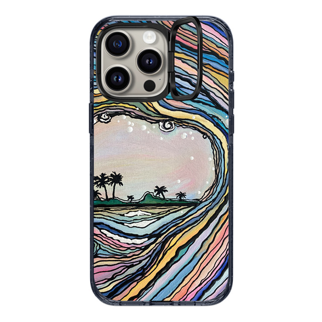 Ann Upton Art x CASETiFY iPhone 15 Pro Max Case Classic Blue インパクトリングスタンドケース MagSafe対応 Waikiki Sunset Iphone Case by Ann Upton Ann Upton Art x CASETiFY iPhone 15 Pro Max Case Classic Blue インパクトリングスタンドケース MagSafe対応 Waikiki Sunset Iphone Case by Ann Upton