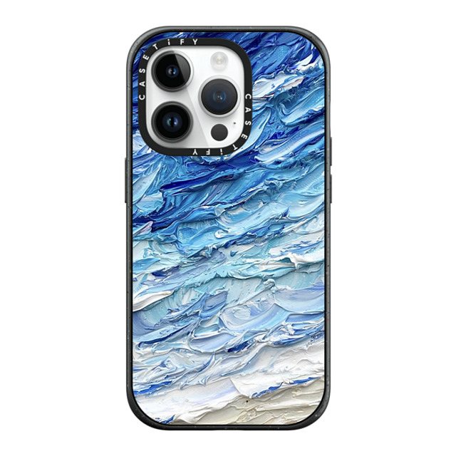 Ann Upton Art x CASETiFY iPhone 14 Pro ケース マットブラック インパクトケース MagSafe対応 Frosted