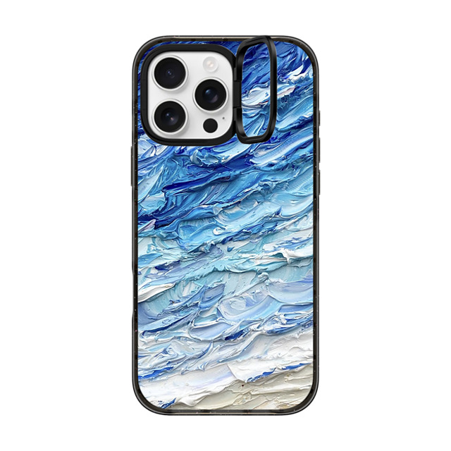 Ann Upton Art x CASETiFY iPhone 16 Pro Max ケース ブラック インパクトリングスタンドケース MagSafe対応 Frosted