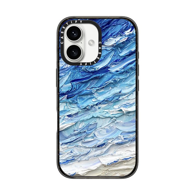 Ann Upton Art x CASETiFY iPhone 16 ケース ブラック インパクトケース MagSafe対応 Frosted