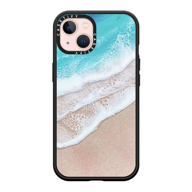 Ann Upton Art x CASETiFY iPhone 13 ケース マットブラック インパクトケース MagSafe対応 Lanikai Iphone Case by Ann Upton