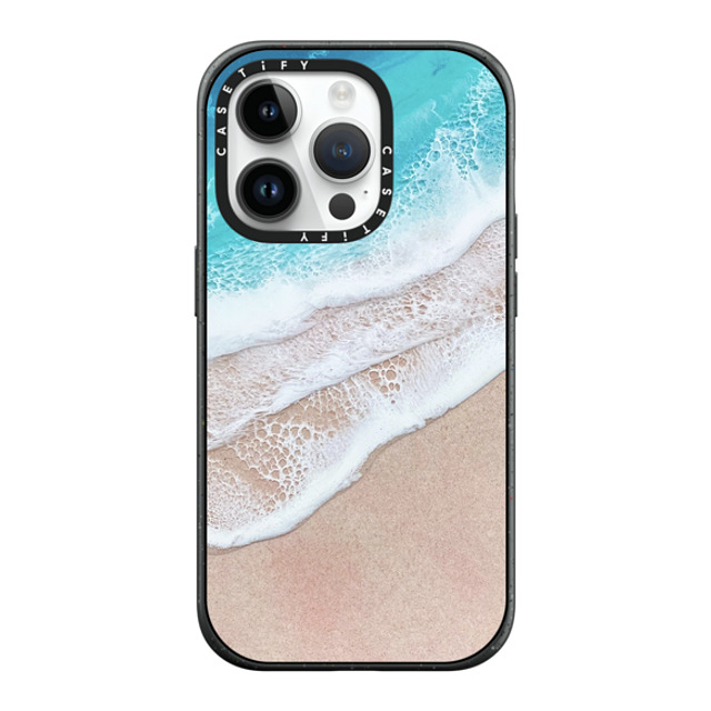 Ann Upton Art x CASETiFY iPhone 14 Pro ケース マットブラック インパクトケース MagSafe対応 Lanikai Iphone Case by Ann Upton