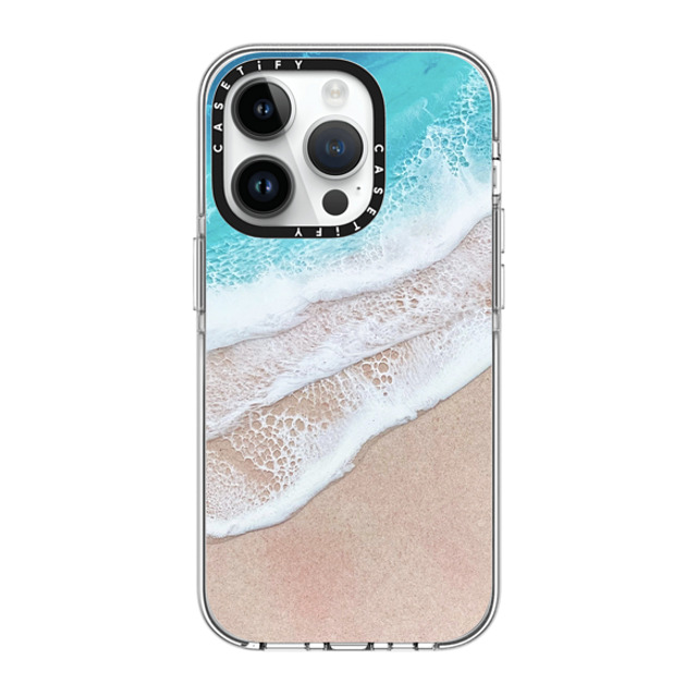 Ann Upton Art x CASETiFY iPhone 14 Pro ケース クリア クリア ケース MagSafe対応 Lanikai Iphone Case by Ann Upton