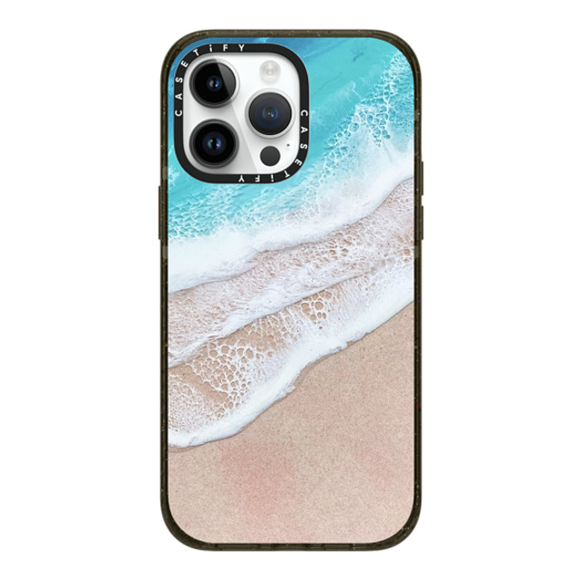 Ann Upton Art x CASETiFY iPhone 14 Pro Max ケース ブラック インパクトケース MagSafe対応 Lanikai Iphone Case by Ann Upton